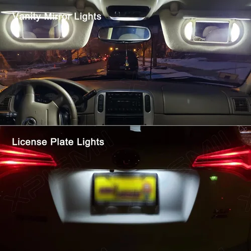 Vista 7 de Xpismii Kit de 13 piezas de luz LED interior Cherokee blanca de 6000 K, repuesto para Jeep Cherokee KL 2014 2015 2016 2017 2018 2019 2020