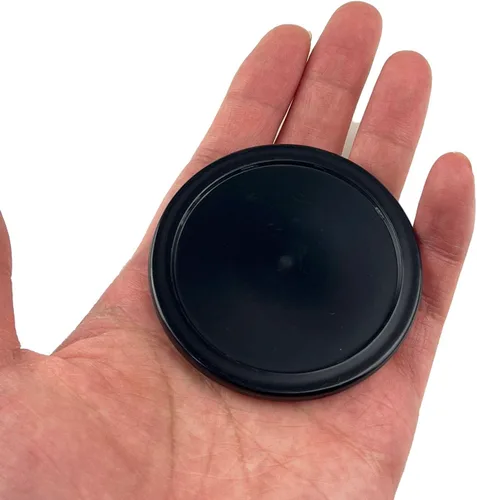 Vista 6 de Paquete de 12 discos de hockey de aire de 2.5 pulgadas para mesa de tamaño pequeño Negro