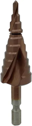 Vista 5 de Chiloskit HSS - Juego de brocas escalonadas para madera y metal (3 piezas)
