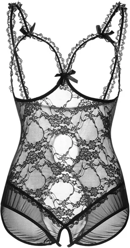 Vista 3 de Lencería de talla grande para mujer, lencería sexy de una pieza para el día de San Valentín