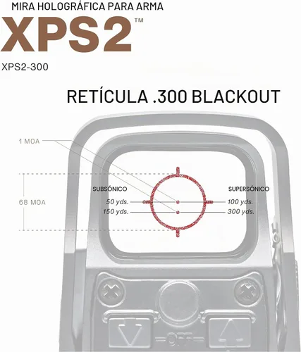 Vista 4 de EOTECH XPS2 Mira de Arma Holográfica
