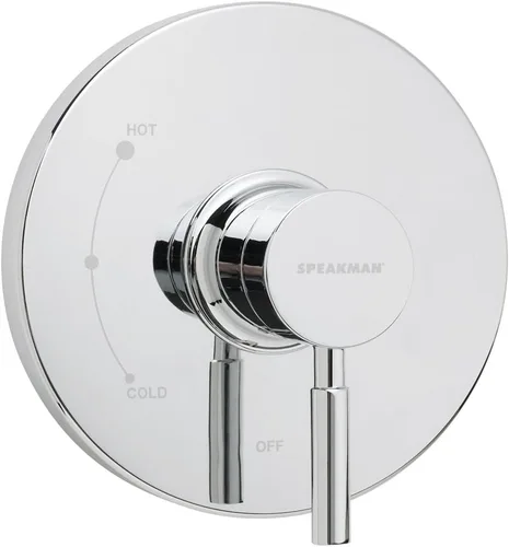 Vista 6 de Speakman SM-1010-P Neo Anystream Cabezal de ducha de alta presión y válvula de equilibrio de presión Combo, cromo pulido