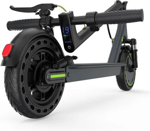 Vista 17 de Electric Scooter- 8.5"/10''Solid Tires, 350W/500W Motor, Up to 19/22MPH& 12/16/21/23Miles Long-Range Scooter with Double Braking System Verde07