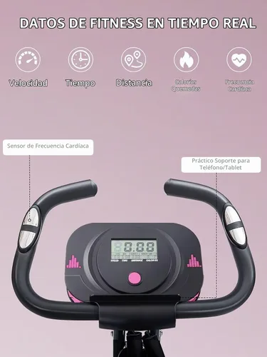 Vista 4 de Merax Bicicleta de entrenamiento para el hogar: bicicleta estática reclinada 4 en 1 y posiciones verticales de bicicleta de ciclismo