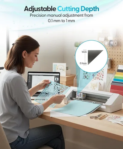 Vista 3 de Silhouette America Modelos de ajuste manual, 1mm, cuchilla premium para Cameo 4-5 y Portrait 3-4