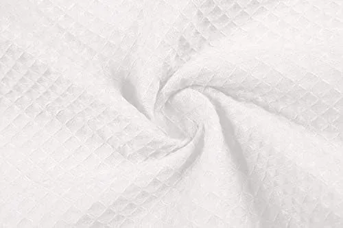 Vista 6 de FADSHOW Toalla de baño de spa con cierre ajustable ultra absorbente para mujer, color blanco, LXL