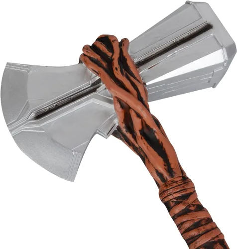 Vista 5 de CoserWorld Hacha de batalla de tormenta de Halloween hacha de espuma de batalla de poliuretano ideal para regalo de cumpleaños LARP