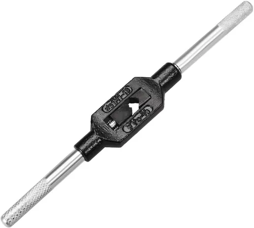 Vista 6 de uxcell Mango de llave de grifo, para roscas métricas M3-M12 1/16"-1/2" (UNC/UNF), soporte para roscado manual para reparación de maquinistas