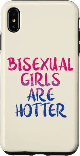 Vista 7 de Funda de regalo para iPhone 14 Pro Bisexual Girls Are Hotter Bi Pride Flag LGBTQ