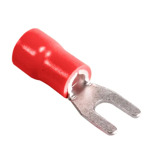 Vista 7 de 100 conectores de cable de horquilla aislados, kit de terminales de crimpado eléctrico tipo U para cable de 12-10 AWG (amarillo)