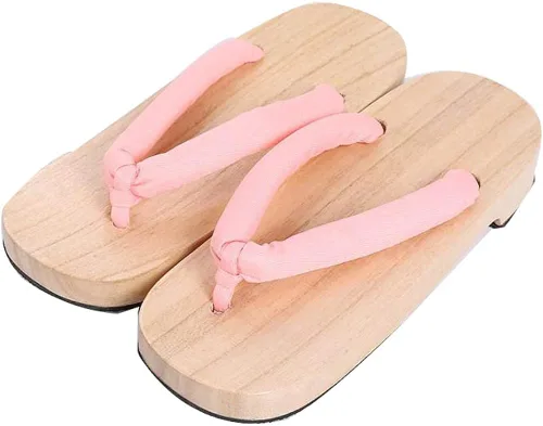 Vista 5 de Meaniny Zuecos de madera para mujer estilo Kamado Kochou para cosplay pantuflas Geta japonesas