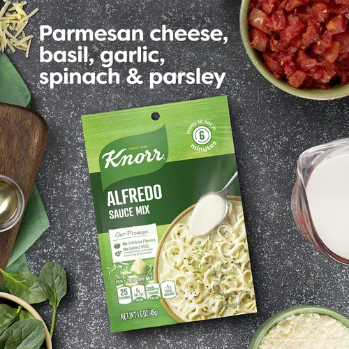 Vista 4 de Knorr Mezcla cremosa de salsa de pasta Alfredo 1.6 oz, 1PK