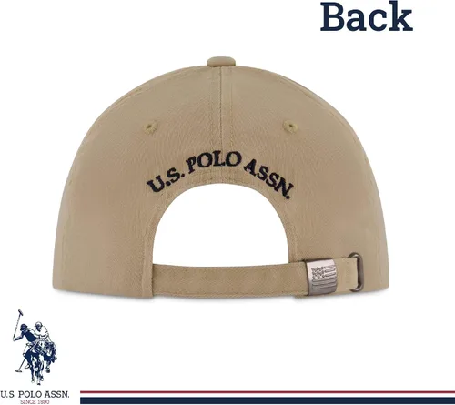 Vista 3 de U.S. Polo Assn. Small Polo Pony Logo Baseball Hat, 100% Cotton, Adjustable Cap