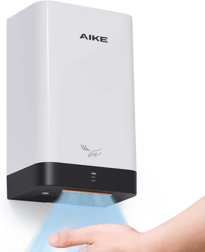 Vista 9 de AIKE Secador de manos compacto para baño, policarbonato ABS 110V plata Plateado