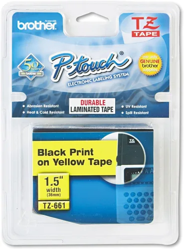 Vista 21 de Brother P-touch TZE-FX251 - Cinta laminada flexible-ID de 2.5 cm de ancho, negro sobre blanco, ideal para envoltorios de cables y señalización