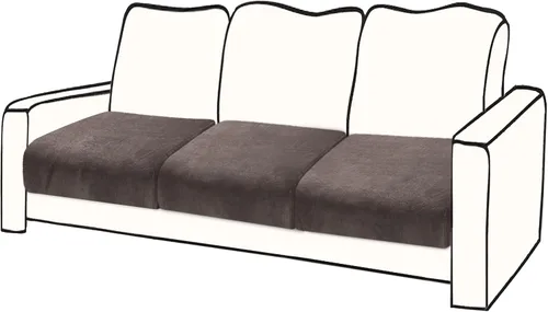 Vista 26 de BT.WA Funda de Cojín de Sofá de Terciopelo 1 Pieza Funda de Cojín de Asiento Elástica Funda de Sillón Fundas Separadas de Sofá Seccional Protector