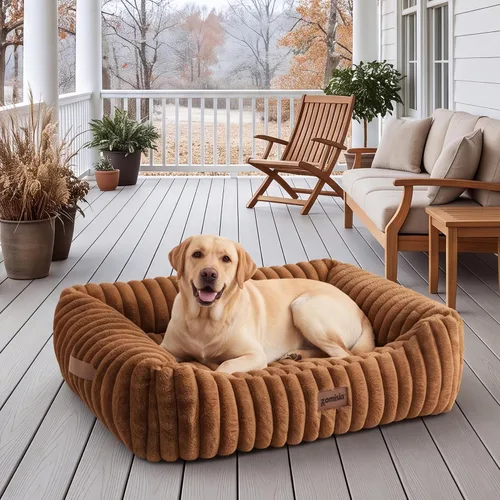 Vista 7 de ZOMISIA Cama para perros pequeños, cama para gatos de interior con funda
