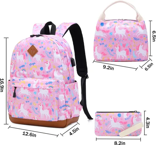 Vista 3 de Mochilas escolares para niñas, niños y adolescentes