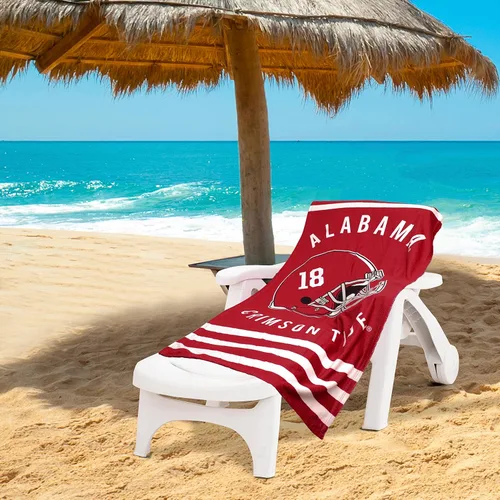 Vista 6 de NORTHWEST NCAA State Line - Toalla de playa 30x60, Alabama Crimson Tide
