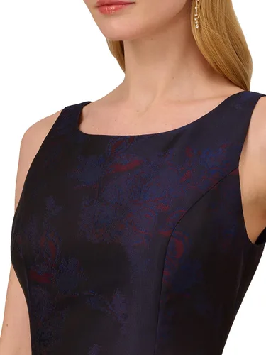 Vista 5 de Adrianna Papell Vestido Jacquard Border para mujer
