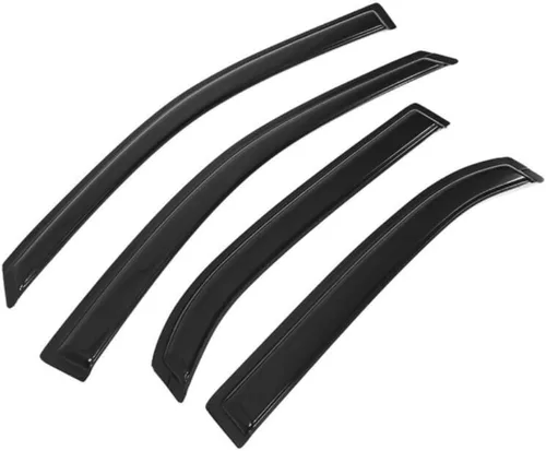 Vista 4 de 8 Pieces - Sun Rain Vent Deflector Guard Window Visor Tape External Window Style Acrylic Smoke Tinted Set for Chevy for Equinox 2010-2017