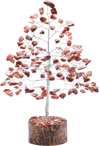 Vista 12 de Crocon® Bonsái de árbol de cristal curativo de cornalina, decoración de escritorio para mujer, decoración de habitación y oficina, regalo