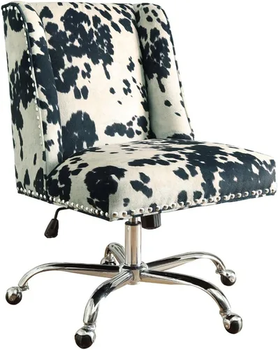 Vista 13 de Linon Home Décor Brookville - Silla de oficina, color marfil