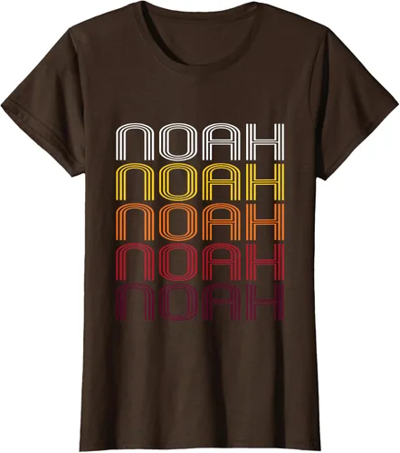 Vista 14 de Noah Retro Wordmark Pattern - Camiseta estilo vintage