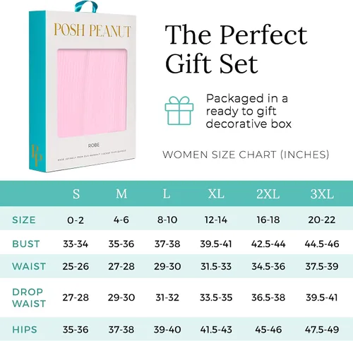 Vista 5 de Posh Peanut Bata de maternidad para maternidad y parto, viscosa suave de bambú, bata posparto y bata de maternidad para hospital