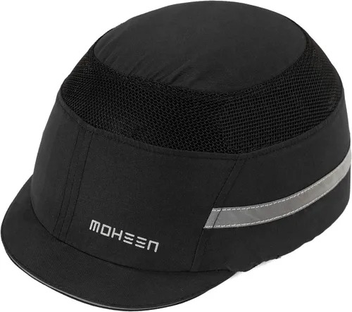 Vista 14 de Gorra de Seguridad Ligera con Protección contra Golpes - Sombrero Protector Transpirable Estilo Béisbol con Rayas Reflectantes