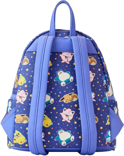 Vista 4 de Loungefly Pokemon Pikachu Durmiendo y Amigos Mini Mochila