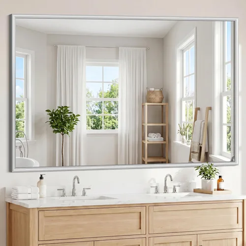 Vista 12 de FORBATH Bathroom Mirror for Over Sink, 18x30 Inch Black Vanity Mirror