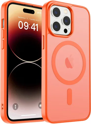 Vista 197 de zapica Funda magnética para iPhone Air, con protector de pantalla de vidrio templado, compatible con MagSafe, translúcida mate, a prueba de golpes