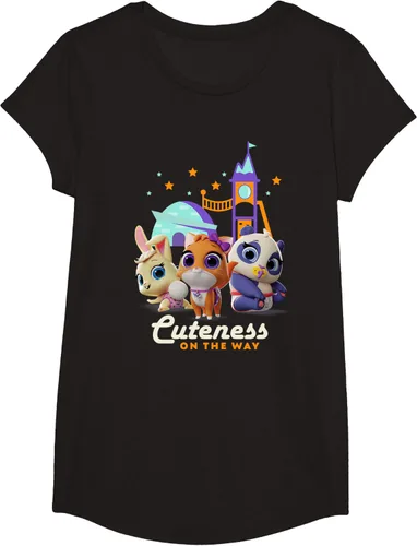 Vista 4 de Disney Camiseta Junior T.O.T.S. Cuteness On the Way Negro
