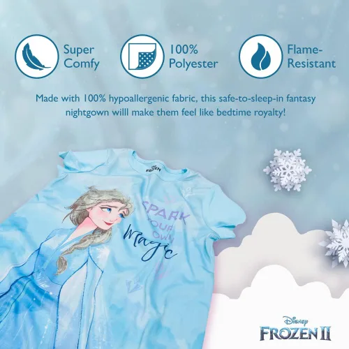 Vista 3 de Disney Girls Princess Frozen Minnie Mouse 3-Pack Nightgown