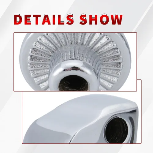 Vista 6 de Adaptador de clavija de pasajero estriado para estriberas delanteras/traseras y tablas de suelo para modelos Harley Softail 2018-2023, cromado