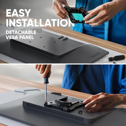 Vista 8 de ONKRON Soporte de escritorio con brazo de monitor único para monitores de 13" a 32" de hasta 17 libras - Brazo de monitor de resorte de gas