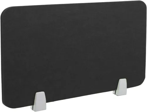 Vista 18 de Icegrey Divisor acústico de escritorio, panel de privacidad, escritorio extraíble absorbente de sonido con 2 clips para centros de llamadas de Beige