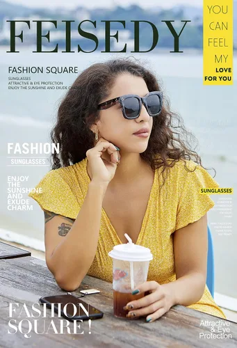 Vista 6 de FEISEDY Gafas de sol vintage de mariposa para mujer, diseño de lujo, cuadrado, degradado, B2486