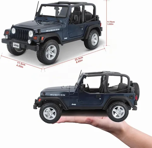 Vista 4 de Maisto Jeep Wrangler Rubicon 1:18 (los colores pueden variar)