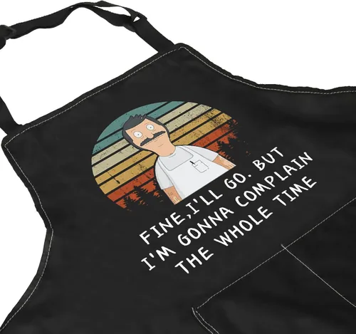 Vista 2 de ZJXHPO Delantal con diseño de dibujos animados para fanáticos de la serie de televisión, regalo con texto "I Love You But You're All Terrible