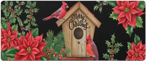 Vista 7 de Tapete de baño de Navidad para bañera, antideslizante, de secado rápido y absorbente, tierra de diatomeas, fregadero, dormitorio, cocina, tapete