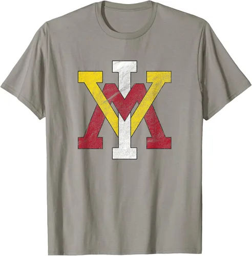 Vista 20 de Virginia Military Institute Camiseta VMI Keydets Distressed Primary, Negro