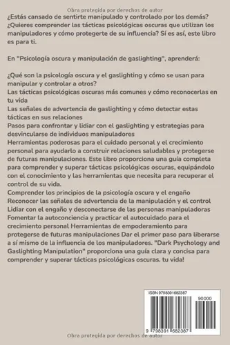 Vista 2 de Psicología Oscura y Manipulación Gaslighting El Lado Oscuro De La Influencia Una Guía De Psicología Oscura Y Tácticas De Luz De Gas Y Cómo Reconocer