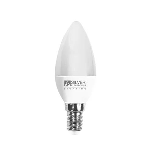 Vista 2 de Bombilla LED Vela Silver Electronics Luz blanca 6 W 5000 K