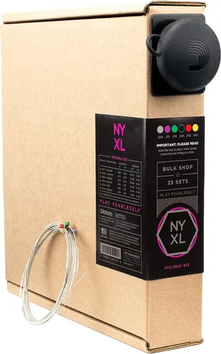 Vista 16 de D'Addario cuerdas para guitarra eléctrica, NYXL niqueladas, NYXL1152, calibre medio/pesado superior 11-52, juego de 6 cuerdas, paquete de 1