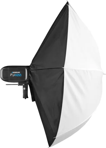 Vista 3 de Westcott Halo Mono Softbox (45") 44.9 in Color Preciso para Calidad Profesional - Iluminación de fotografía en interiores y exteriores, flash
