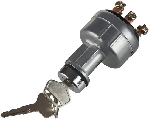 Vista 7 de MDY Interruptor de encendido con 4 posiciones 6 terminales 2 llaves de repuesto para Kobelco, Ford 3400, Kubota, cosechadora internacional, tractor
