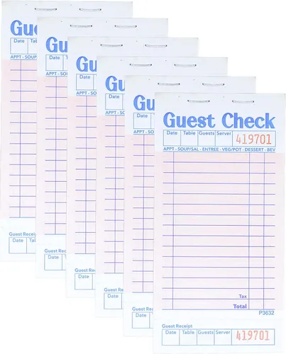Vista 10 de Budgenix - Paquete de 12 blocs de notas para servidor de cheques de Verde