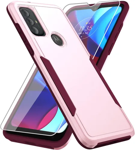 Vista 14 de Funda para Moto G Play 2023, con protector de pantalla [probada contra caídas de grado militar], funda protectora resistente robusta de servicio